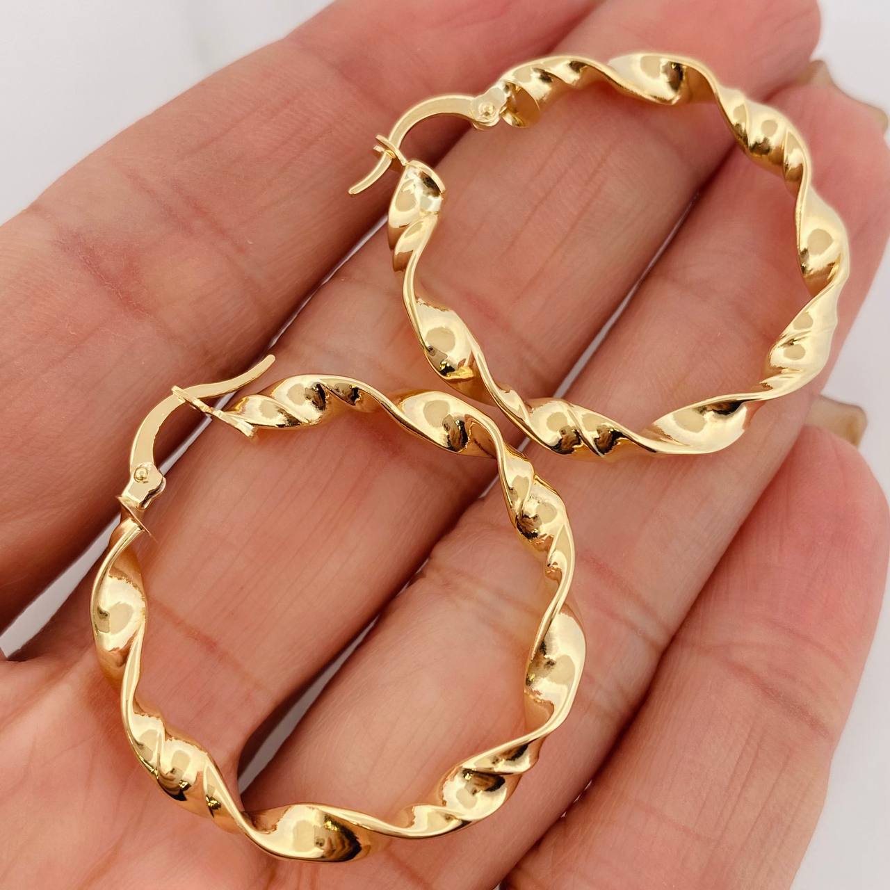 Candongas Demi 3.05 g / 3.5 cm Oro Amarillo 18K