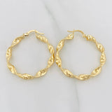 Candongas Demi 3 g / 3.5 cm Oro Amarillo 18K