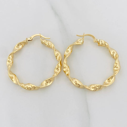 Candongas Demi 3.05 g / 3.5 cm Oro Amarillo 18K
