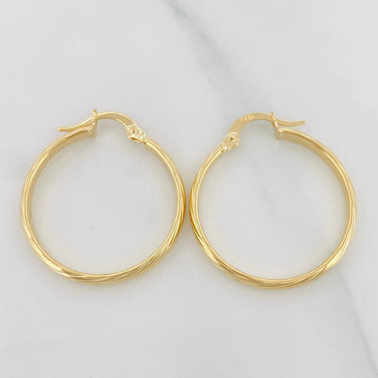 Candongas Teo 1.8 g / 2.5 cm Oro Amarillo 18K