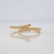 Anillo Lineas cruzadas 1.2g / T4 3/4 Oro Amarillo 18K