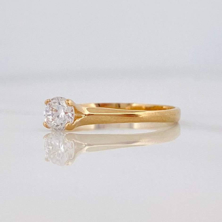Anillo Solitario 1.65 g / T6 1/2 Oro Amarillo 18K