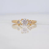 Anillo Solitario Trio 1.5 g / T6 Oro Amarillo 18K