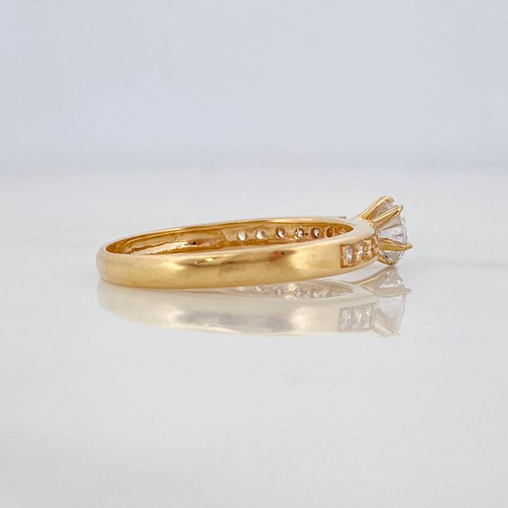 Anillo Solitario Churumbela 2 g / T6 1/2 Oro Amarillo 18K