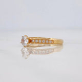 Anillo Solitario Churumbela 2 g / T6 1/2 Oro Amarillo 18K