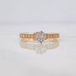 Anillo Solitario Churumbela 2 g / T6 1/2 Oro Amarillo 18K
