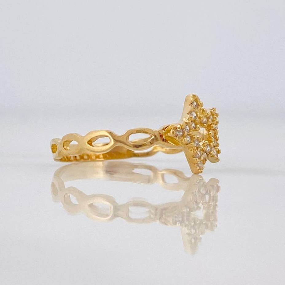 Anillo Estrella 1.45 g / T6 1/2 Oro Amarillo 18K