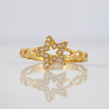 Anillo Estrella 1.45 g / T6 1/2 Oro Amarillo 18K