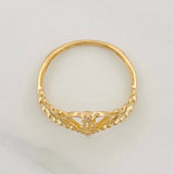 Anillo 15'S Corazon 1.4 g / T5 Oro Amarillo 18K