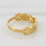 Anillo Figuras 2.35 g / T6 1/4 Oro Amarillo 18K