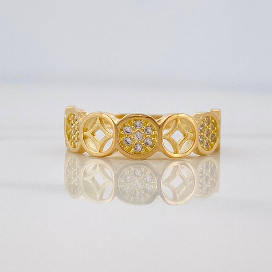 Anillo Figuras 2.25 g / T5 1/4 Oro Amarillo 18K