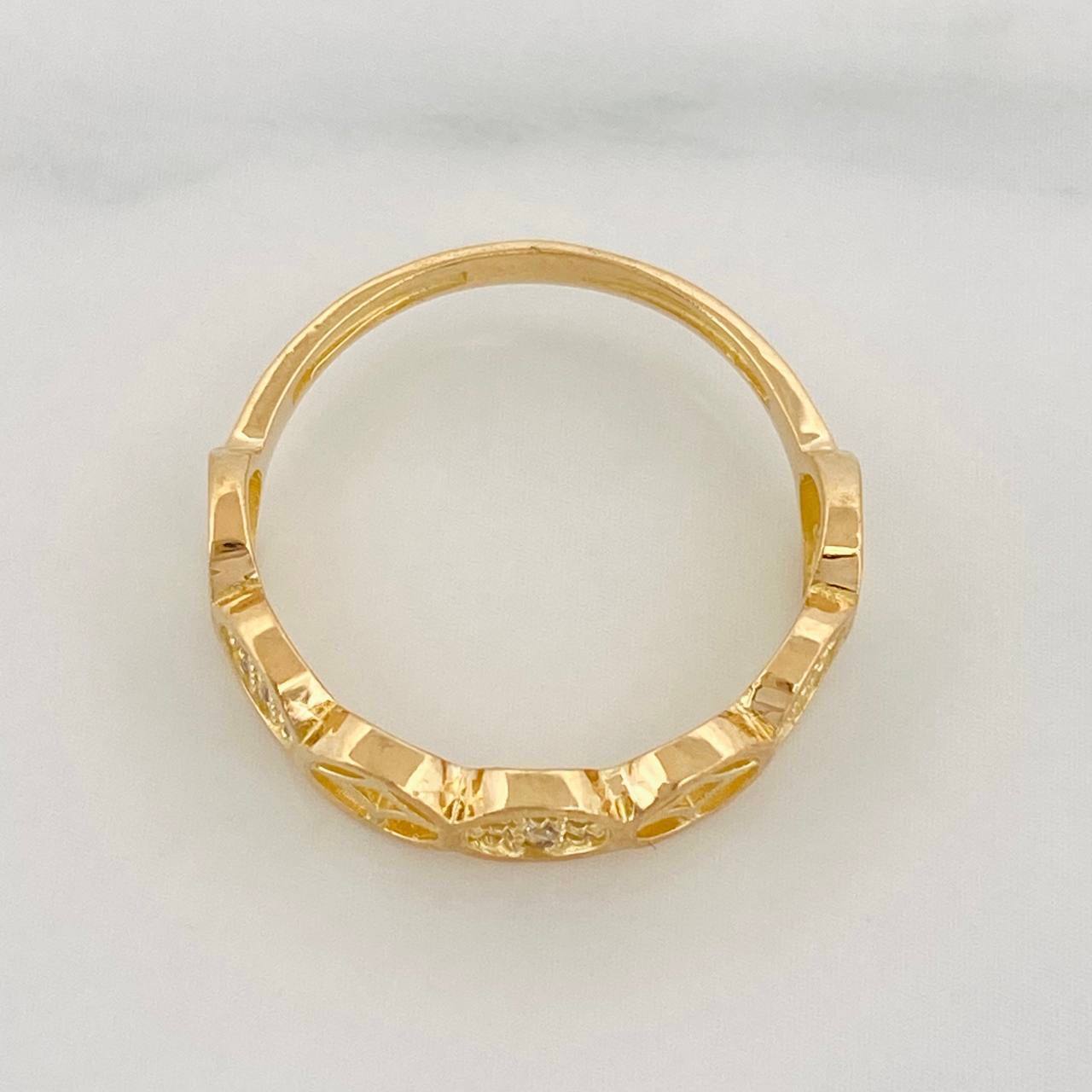 Anillo Figuras 2.35 g / T6 1/4 Oro Amarillo 18K