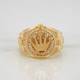 Anillo Corona 7.45 g / T7 1/4 Oro Amarillo 18K