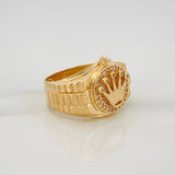 Anillo Corona 7.45 g / T7 1/4 Oro Amarillo 18K