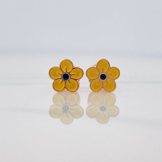 Topos Flor 0.65 g / 7.4 mm Oro Rosa 18K