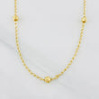 Cadena Espiga Bolas 3.15g / 45cm / 1.51mm Oro Amarillo 18K