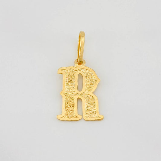 Dije Letra R 0.95g / 2.2cm Oro Amarillo 18K