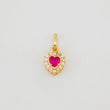 Dije Halo Corazón 0.65g / 1.3cm Oro Amarillo 18K