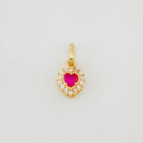 Dije Halo Corazón 0.65g / 1.3cm Oro Amarillo 18K