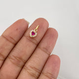 Dije Halo Corazón 0.65g / 1.3cm Oro Amarillo 18K