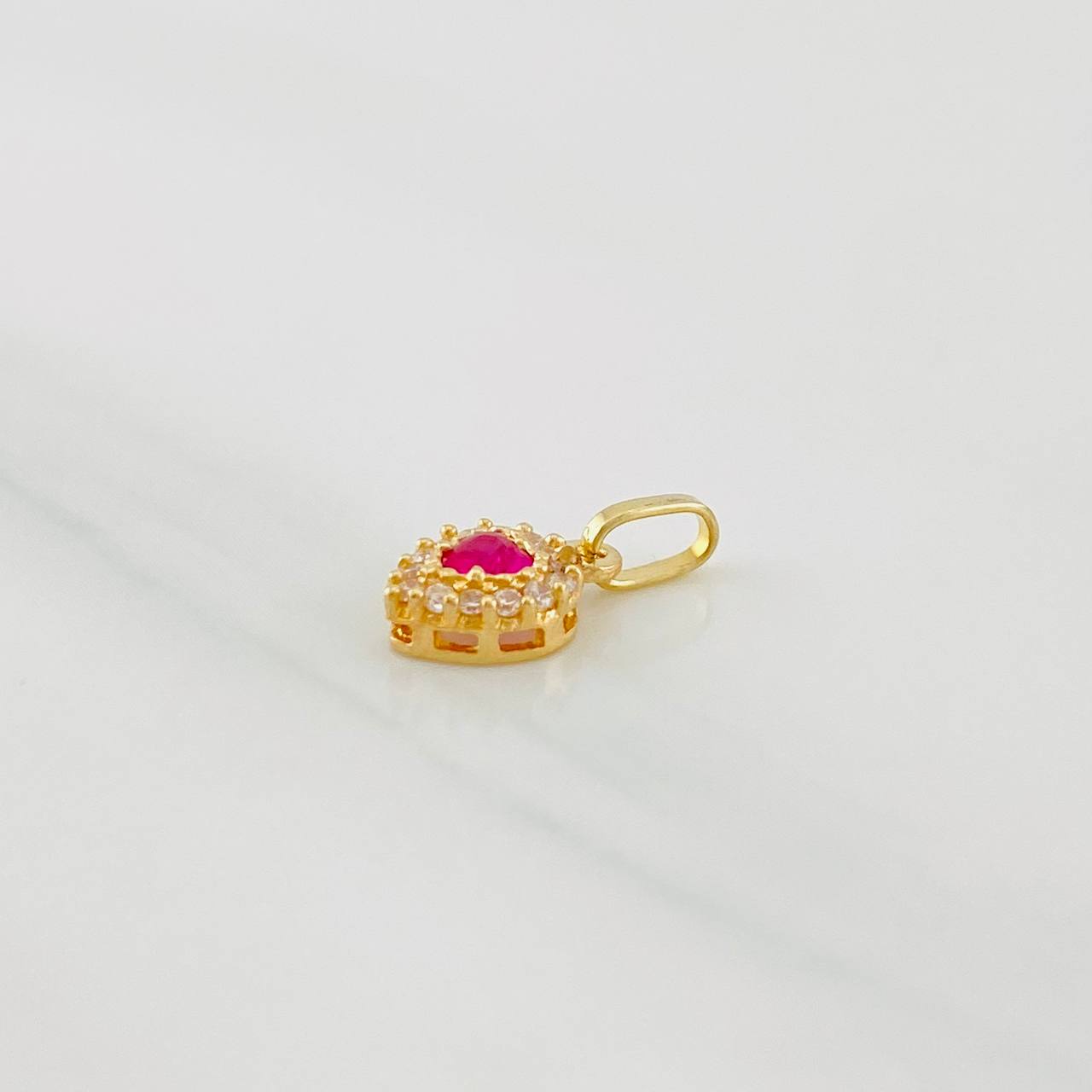 Dije Halo Corazón 0.7g / 1.3cm Oro Amarillo 18K