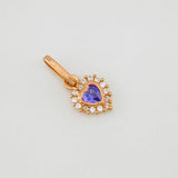 Dije Halo Corazón 0.5g / 1.4cm Oro Rosa 18K