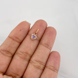 Dije Halo Corazón 0.5g / 1.4cm Oro Rosa 18K