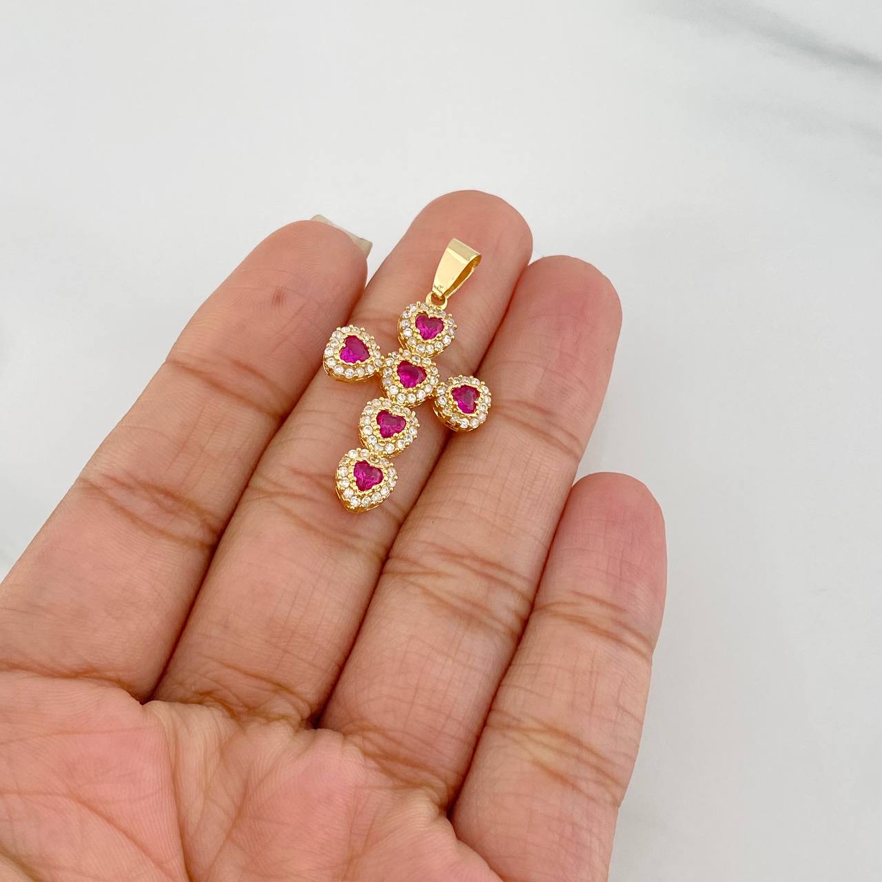 Dije Cruz Tupida 3.6g / 3.4cm Oro Amarillo 18K