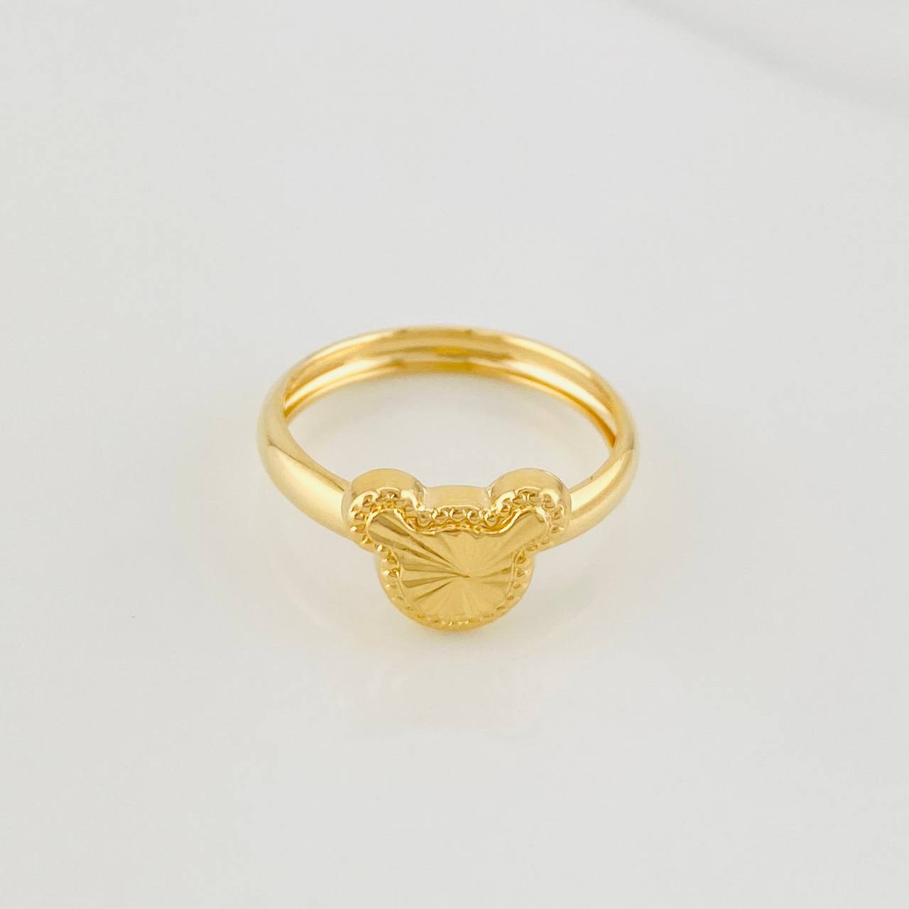 Anillo Raton Diamantado 1g / T5 1/4 Oro Amarillo 18K