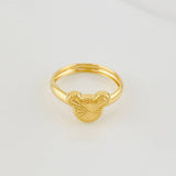 Anillo Raton Diamantado 1g / T5 1/4 Oro Amarillo 18K