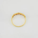 Anillo Corazones 1.85g / T7 3/4 Oro Amarillo 18K
