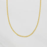 Cadena Escalera Plana 1.3g / 40cm / 1.3mm Tres Oros 18K
