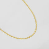 Cadena Escalera Plana 1.3g / 40cm / 1.3mm Tres Oros 18K