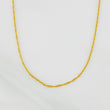 Cadena Singapur 0.9g / 40cm / 0.83mm Oro Amarillo 18K