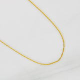 Cadena Singapur 0.9g / 40cm / 0.83mm Oro Amarillo 18K