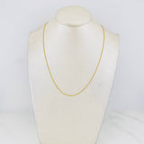 Cadena Singapur 0.9g / 40cm / 0.83mm Oro Amarillo 18K