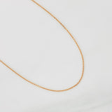 Cadena Aro Seguido 1.3g / 50cm / 0.85mm Oro Rosa 18K