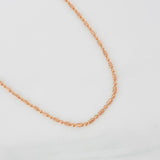 Cadena Morse 3.7g / 40cm / 1.47mm Oro Rosa 18K