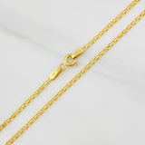 Cadena China 2.95g / 45cm / 1.65mm Oro Amarillo 18K