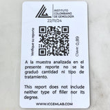 Anillo Solitario Ovalado Carril 4.15gr / T6 3/4 / Esmeraldas 89pts Oro Amarillo 18K (Joya) ©