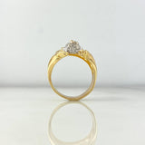 Anillo Rostro de Cristo 11.35gr / T11 / Circones Blancos Azules Dos Oros Amarillo Blanco *