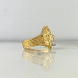Anillo Rostro de Cristo 11.35gr / T11 / Circones Blancos Azules Dos Oros Amarillo Blanco *