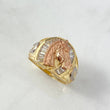 Anillo Herraduras Caballo 6.6gr / T9 1/2 / Circones Blancos Tres Oros *
