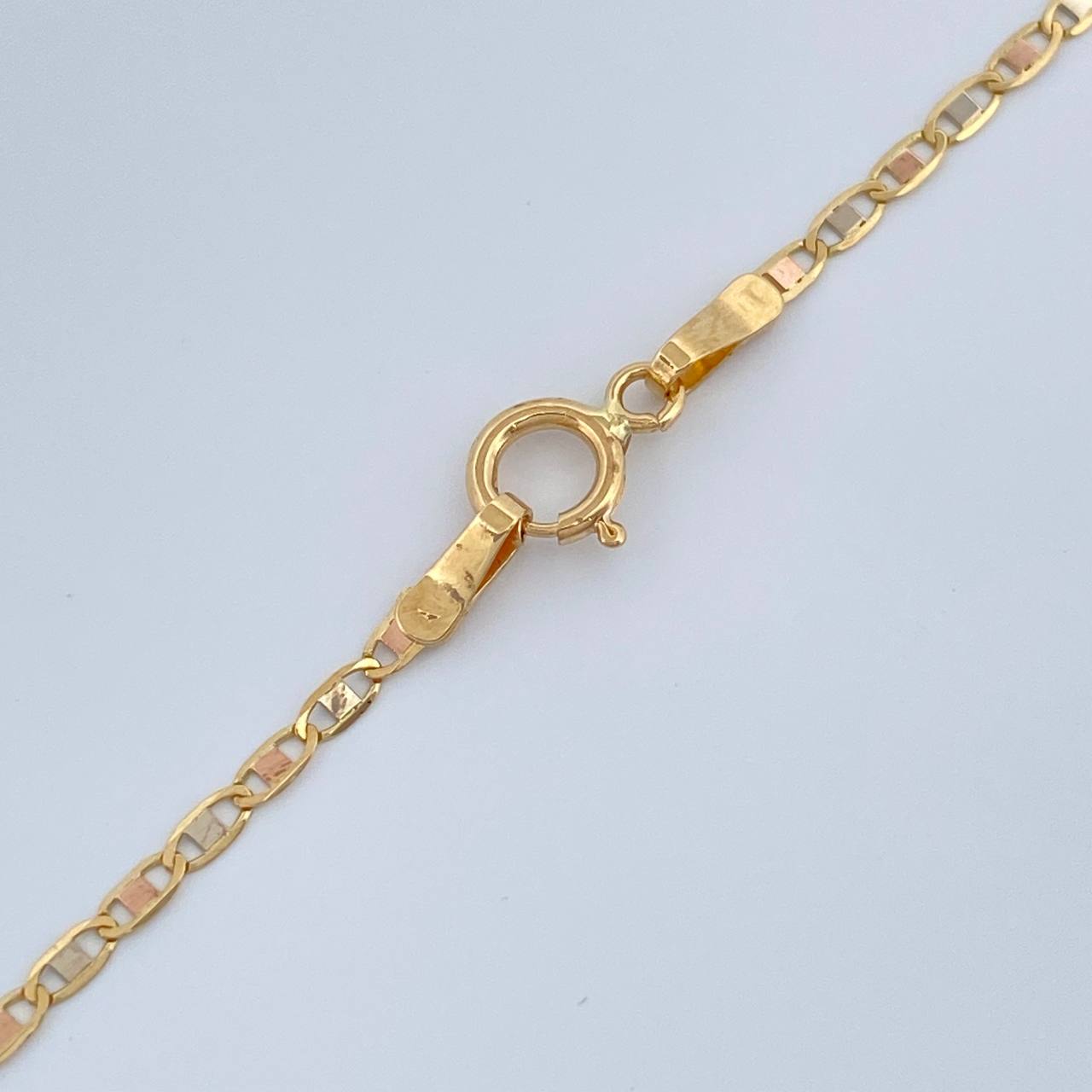 Cadena Escalera 1.45gr / 45.5cm / 1.3mm Tres Oros +3 18K %