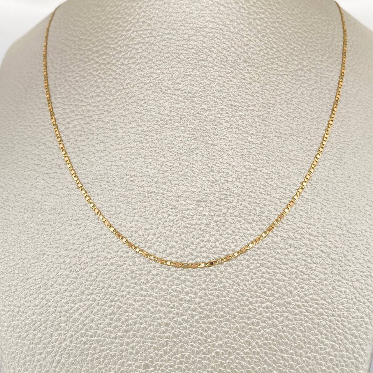 Cadena Escalera 1.45gr / 45.5cm / 1.3mm Tres Oros +3 18K %