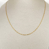 Cadena Escalera 1.45gr / 45.5cm / 1.3mm Tres Oros +3 18K %