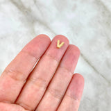 Herraje Letra V 0.2gr / Oro Amarillo 18K *