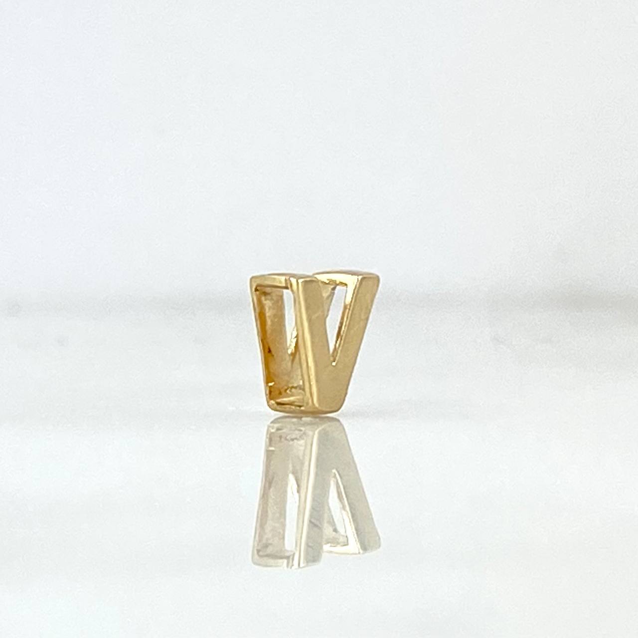 Herraje Letra V 0.2gr / Oro Amarillo 18K *