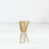 Herraje Letra V 0.2gr / Oro Amarillo 18K *