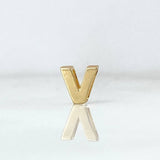 Herraje Letra V 0.25gr / Oro Amarillo 18K *